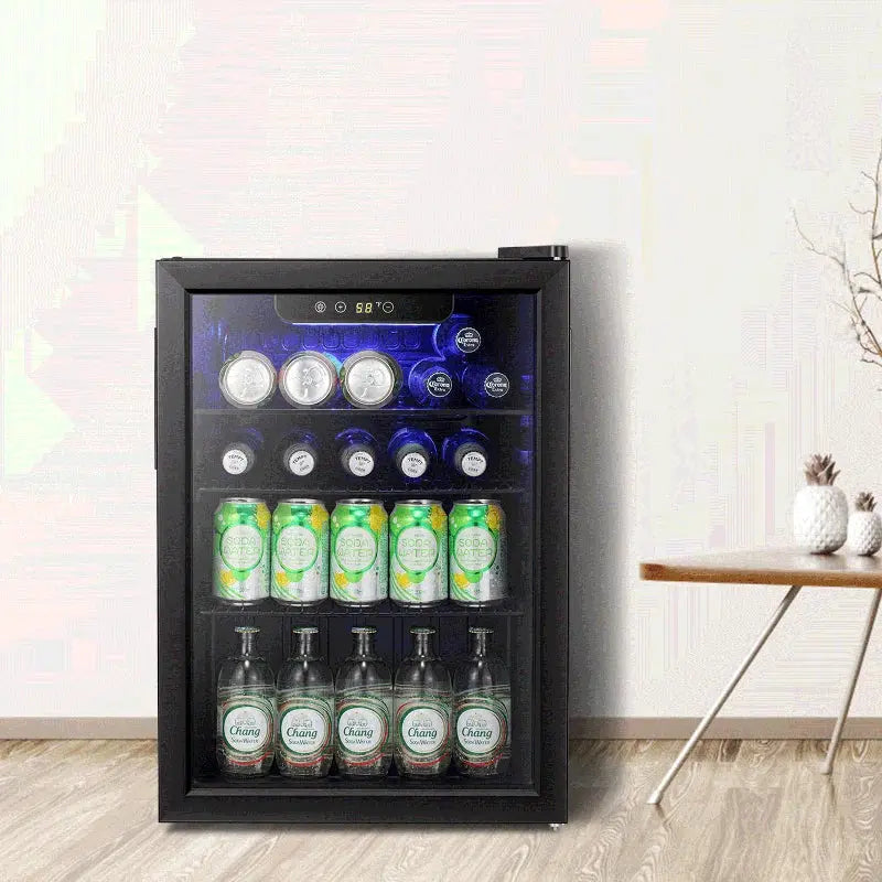 19.29" 25 Bottle Single Zone Freestanding Wine Refrigerator & Beverage Cooler | Fridge.com