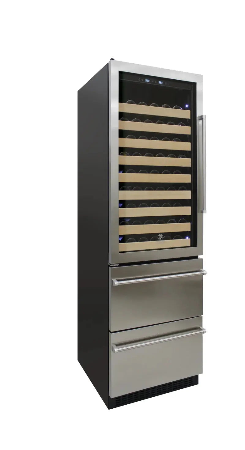 Vinotemp Connoisseur Series Dual-Zone Wine/2 Drawer Beverage Cooler | Fridge.com