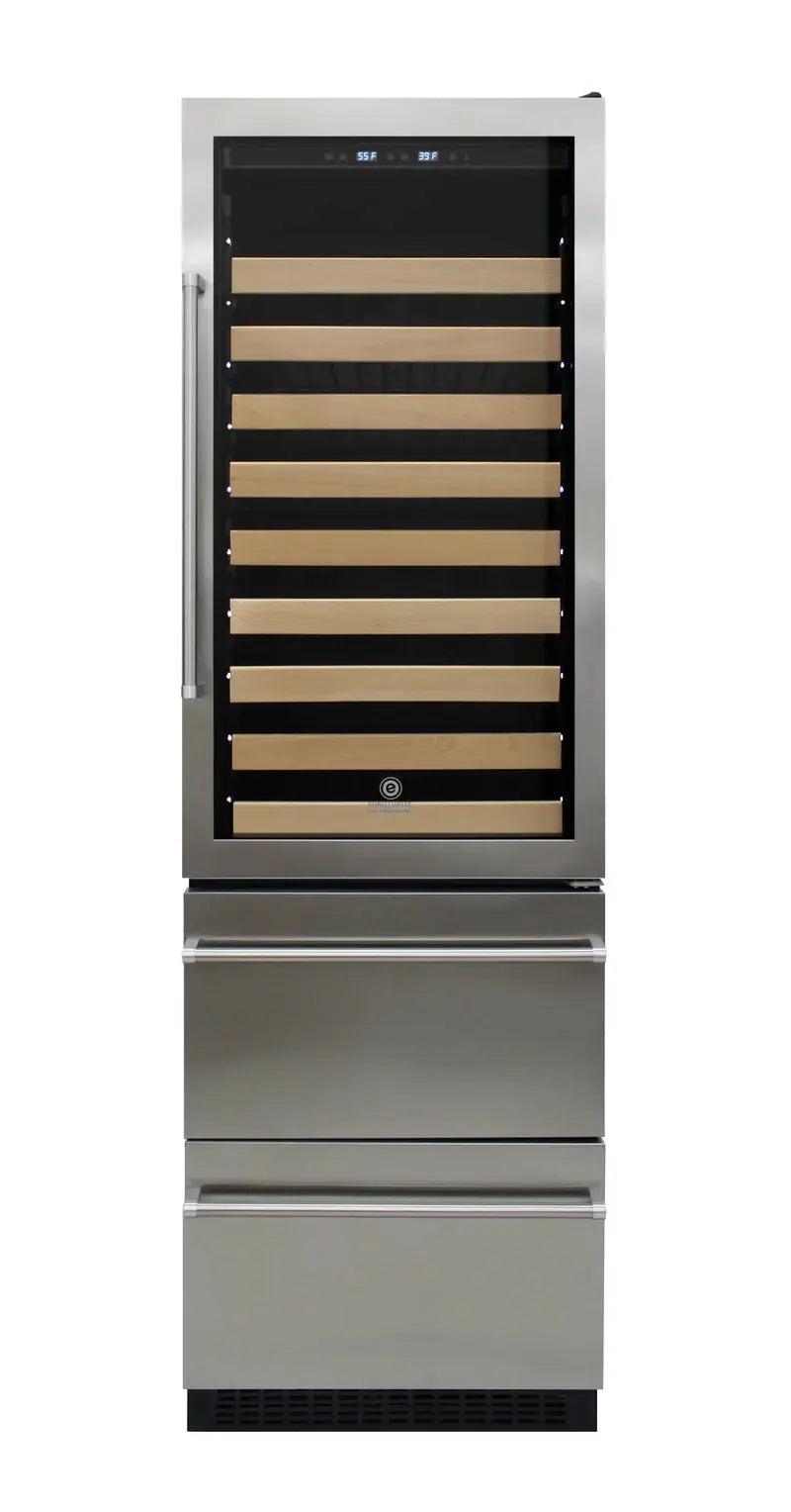 Vinotemp Connoisseur Series Dual-Zone Wine/2 Drawer Beverage Cooler | Fridge.com