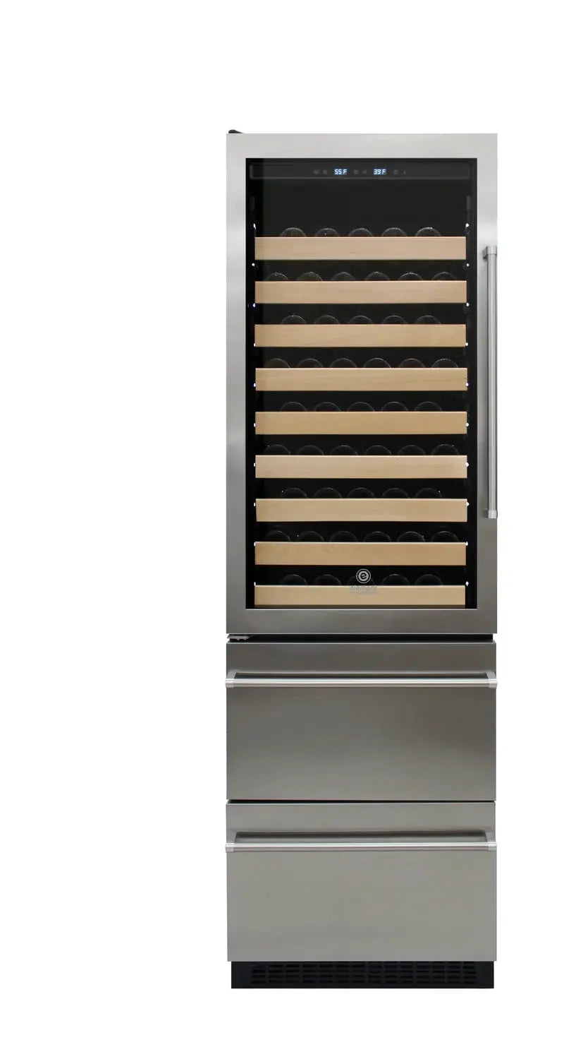 Vinotemp Connoisseur Series Dual-Zone Wine/2 Drawer Beverage Cooler | Fridge.com