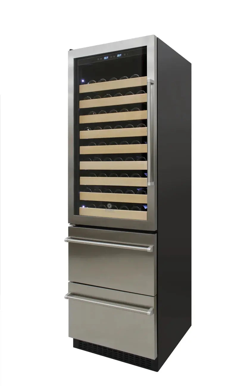 Vinotemp Connoisseur Series Dual-Zone Wine/2 Drawer Beverage Cooler | Fridge.com