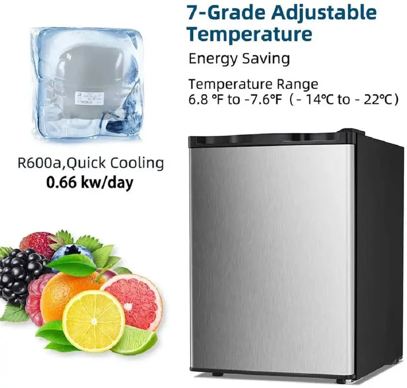 2.1 Cubic Feet Undercounter Upright Freezer with Adjustable Temperature Controls | Fridge.com