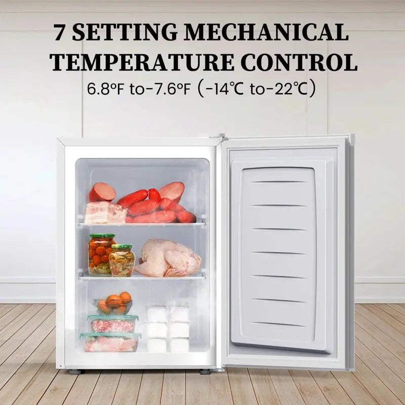 2.1 Cubic Feet Upright Freezer with Adjustable Feet | Fridge.com