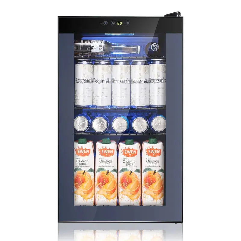 2.3 Cu.Ft Beverage Refrigerator Cooler, Mini Fridge with LCD Temperature Control | Fridge.com