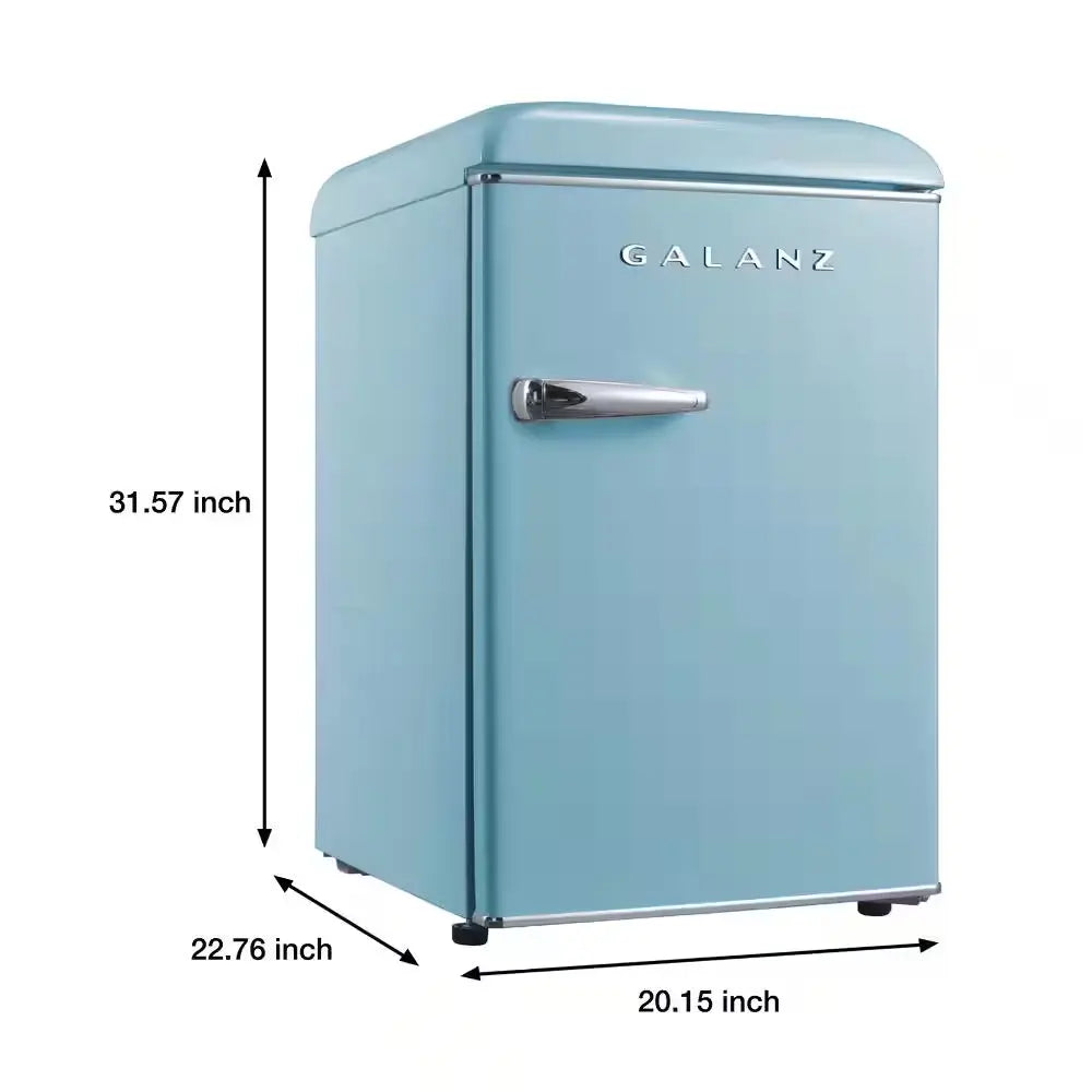 2.5 Cu. Ft. Retro Mini Fridge in Bebop Blue with Chiller | Fridge.com