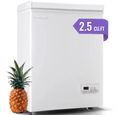 2.5 Cubic Feet Chest Freezer with Adjustable Temperature Controls | Fridge.com