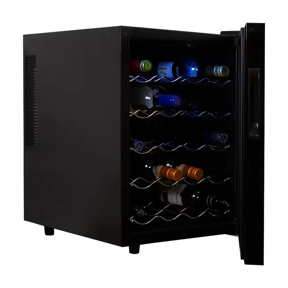 20 Bottle Wine Cooler, Black 1.7 Cu. Ft.. (48L) Freestanding Thermoelectric Wine Fridge | Fridge.com