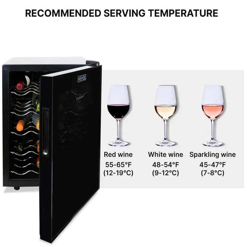 20 Bottle Wine Refrigerator Freestanding Thermoelectric Wine Fridge | Fridge.com