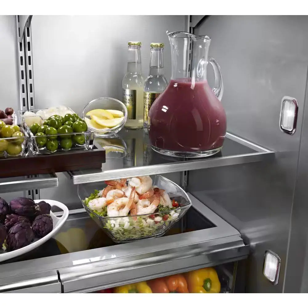 20.8 Cu. Ft. Built-In French Door Refrigerator in Stainless Steel with Platinum Interior | Fridge.com