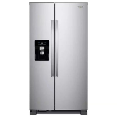 21 Cu. Ft. Side-By-Side Refrigerator Built-In and Standard in Monochromatic Stainless Steel | Fridge.com