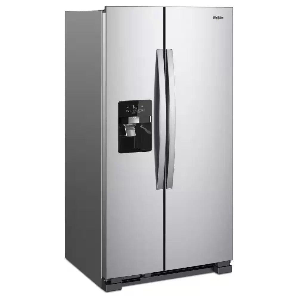 21 Cu. Ft. Side-By-Side Refrigerator Built-In and Standard in Monochromatic Stainless Steel | Fridge.com