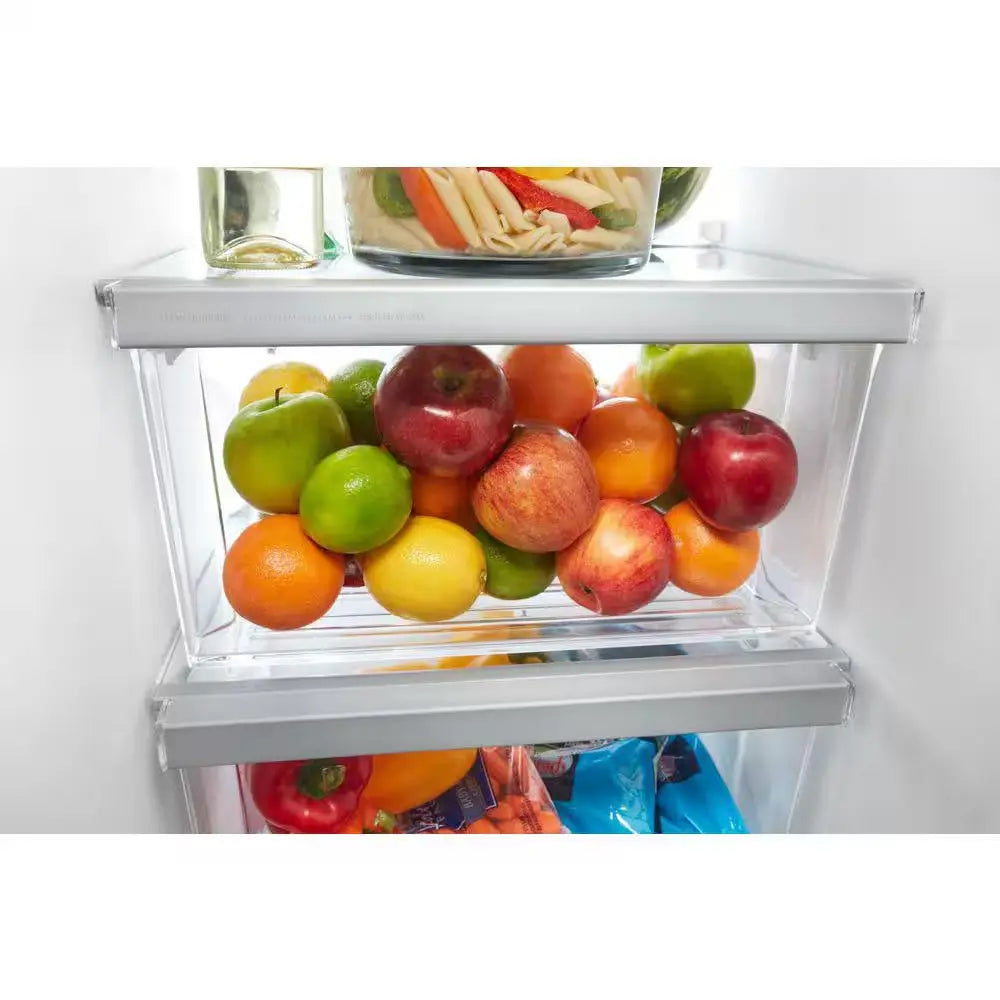 21 Cu. Ft. Side-By-Side Refrigerator Built-In and Standard in Monochromatic Stainless Steel | Fridge.com