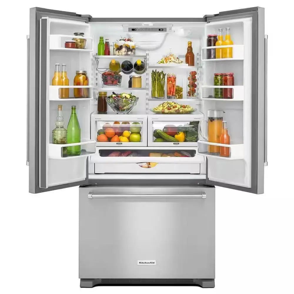 21.9 Cu. Ft. French Door Refrigerator in Stainless Steel, Counter Depth | Fridge.com