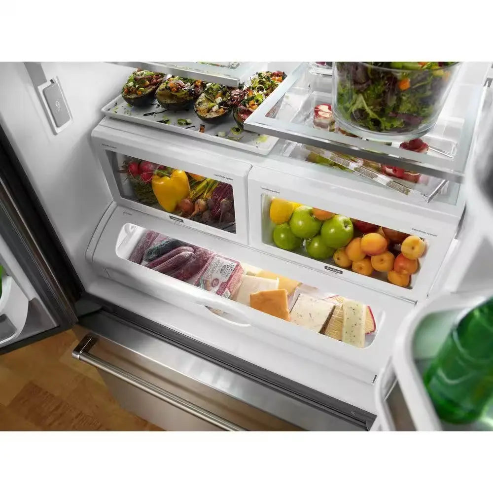 21.9 Cu. Ft. French Door Refrigerator in Stainless Steel, Counter Depth | Fridge.com