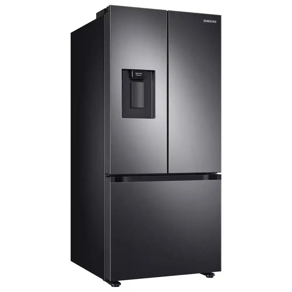 22 Cu. Ft. 3-Door French Door Smart Refrigerator with Water Dispenser in Fingerprint Resistant Black Stainless Steel | Fridge.com