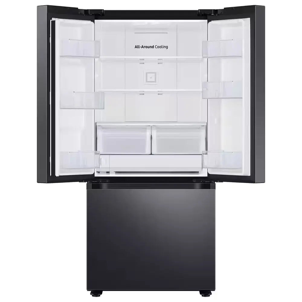 22 Cu. Ft. 3-Door French Door Smart Refrigerator with Water Dispenser in Fingerprint Resistant Black Stainless Steel | Fridge.com