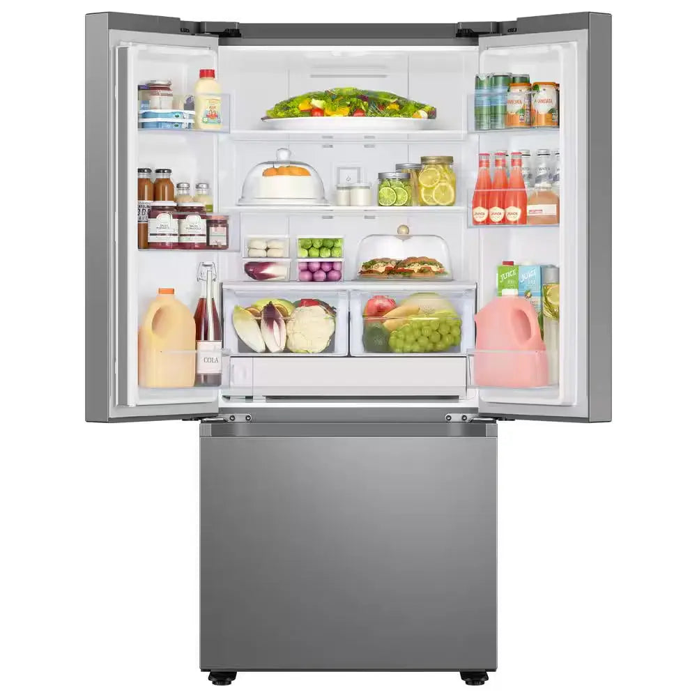 22 Cu. Ft. 3-Door French Door Smart Refrigerator with Water Dispenser in Fingerprint Resistant Stainless Steel | Fridge.com