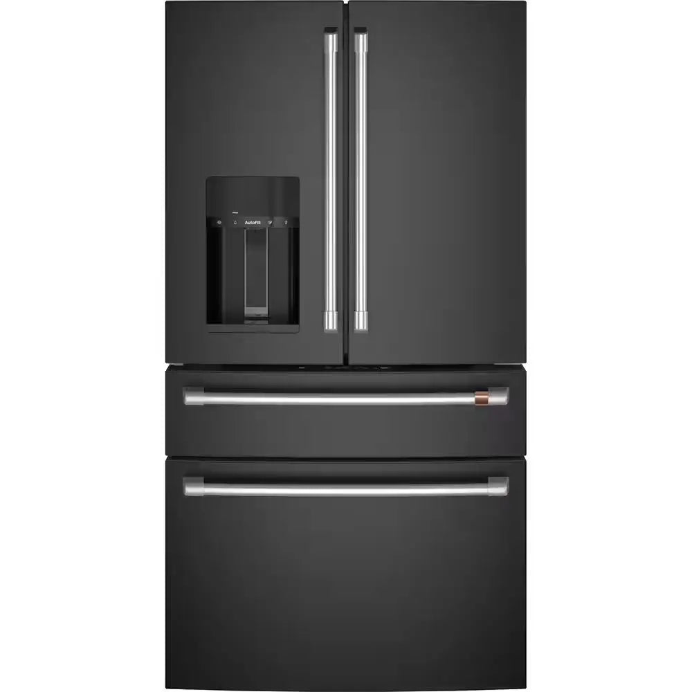 22.3 Cu. Ft. Smart Four-Door French Door Refrigerator in Matte Black, Counter Depth | Fridge.com