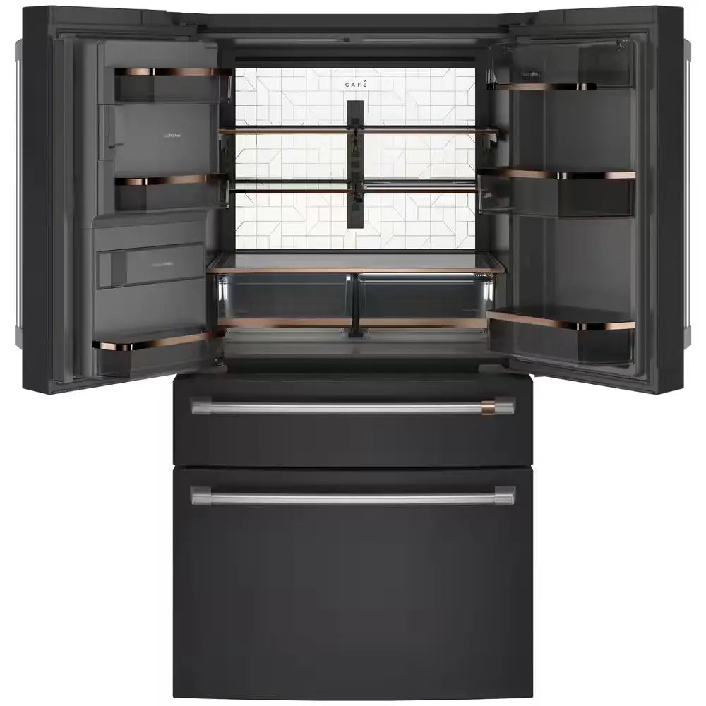 22.3 Cu. Ft. Smart Four-Door French Door Refrigerator in Matte Black, Counter Depth | Fridge.com