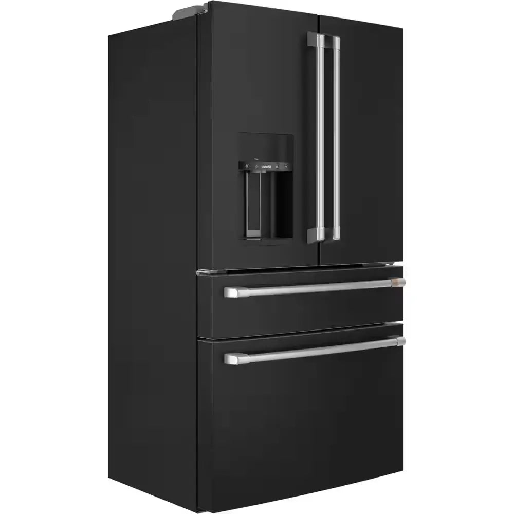 22.3 Cu. Ft. Smart Four-Door French Door Refrigerator in Matte Black, Counter Depth | Fridge.com