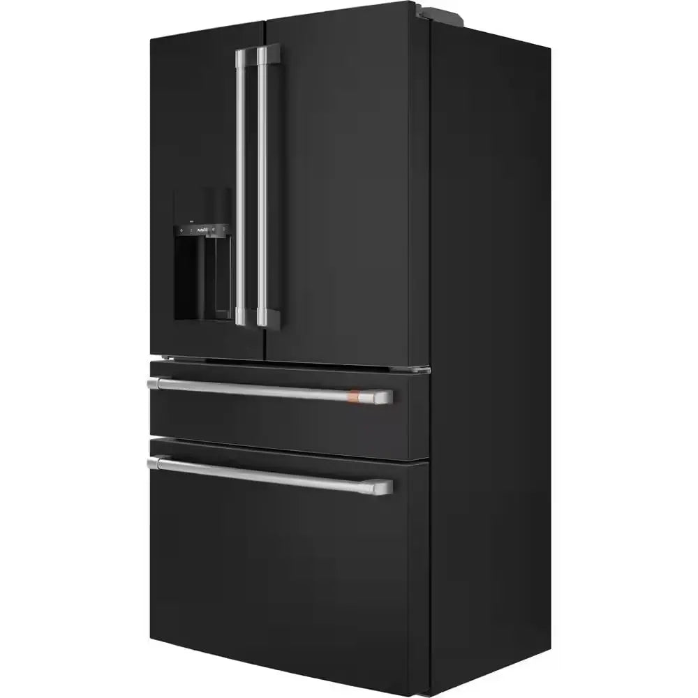 22.3 Cu. Ft. Smart Four-Door French Door Refrigerator in Matte Black, Counter Depth | Fridge.com