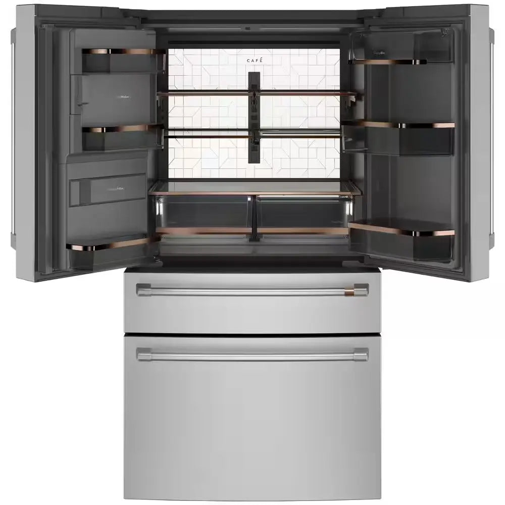 22.3 Cu. Ft. Smart Four-Door French Door Refrigerator in Stainless Steel, Counter Depth | Fridge.com