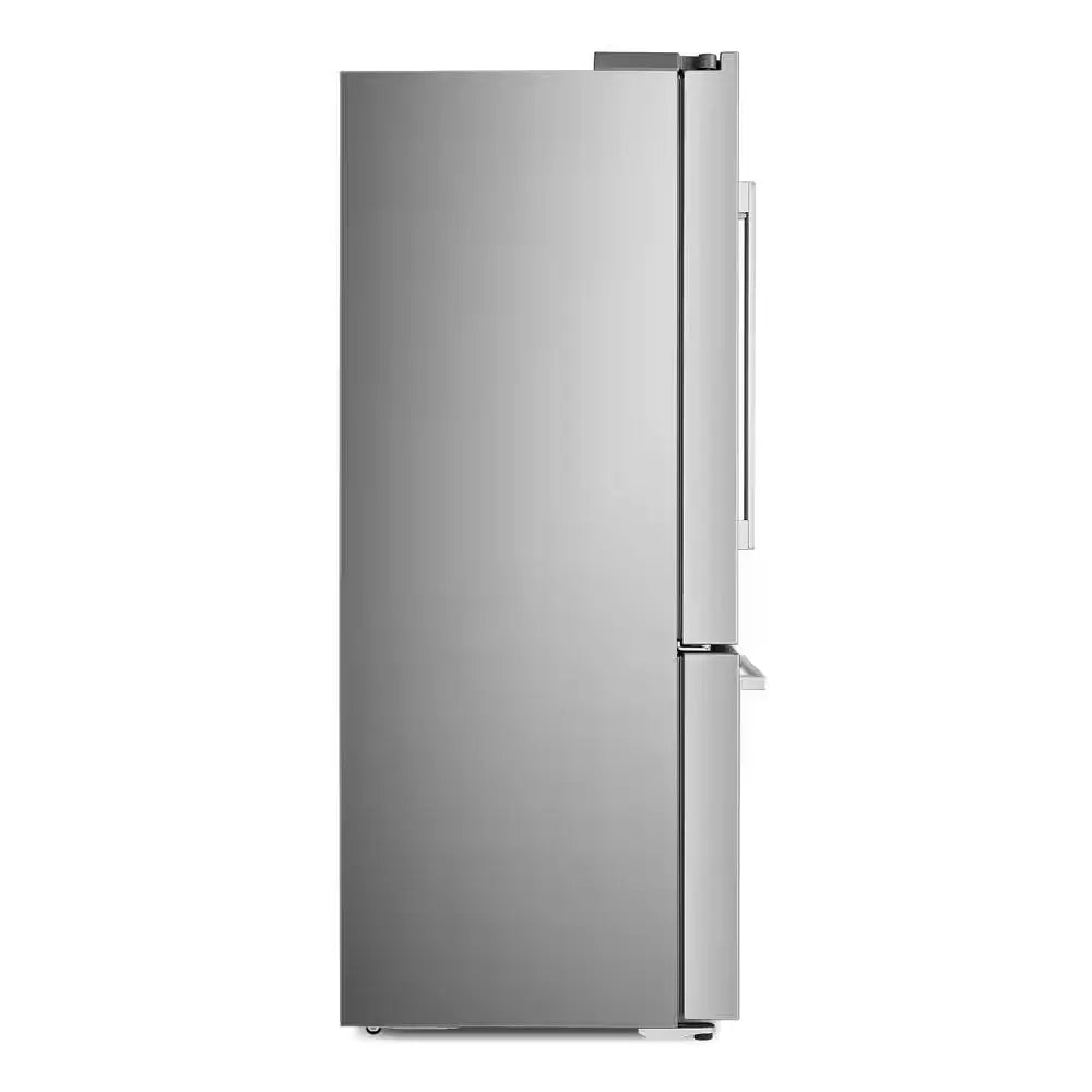 22.4 Cu. Ft. 3-Door French Door Refrigerator with Water Dispenser and Ice Maker in Stainless Steel, Counter Depth | Fridge.com