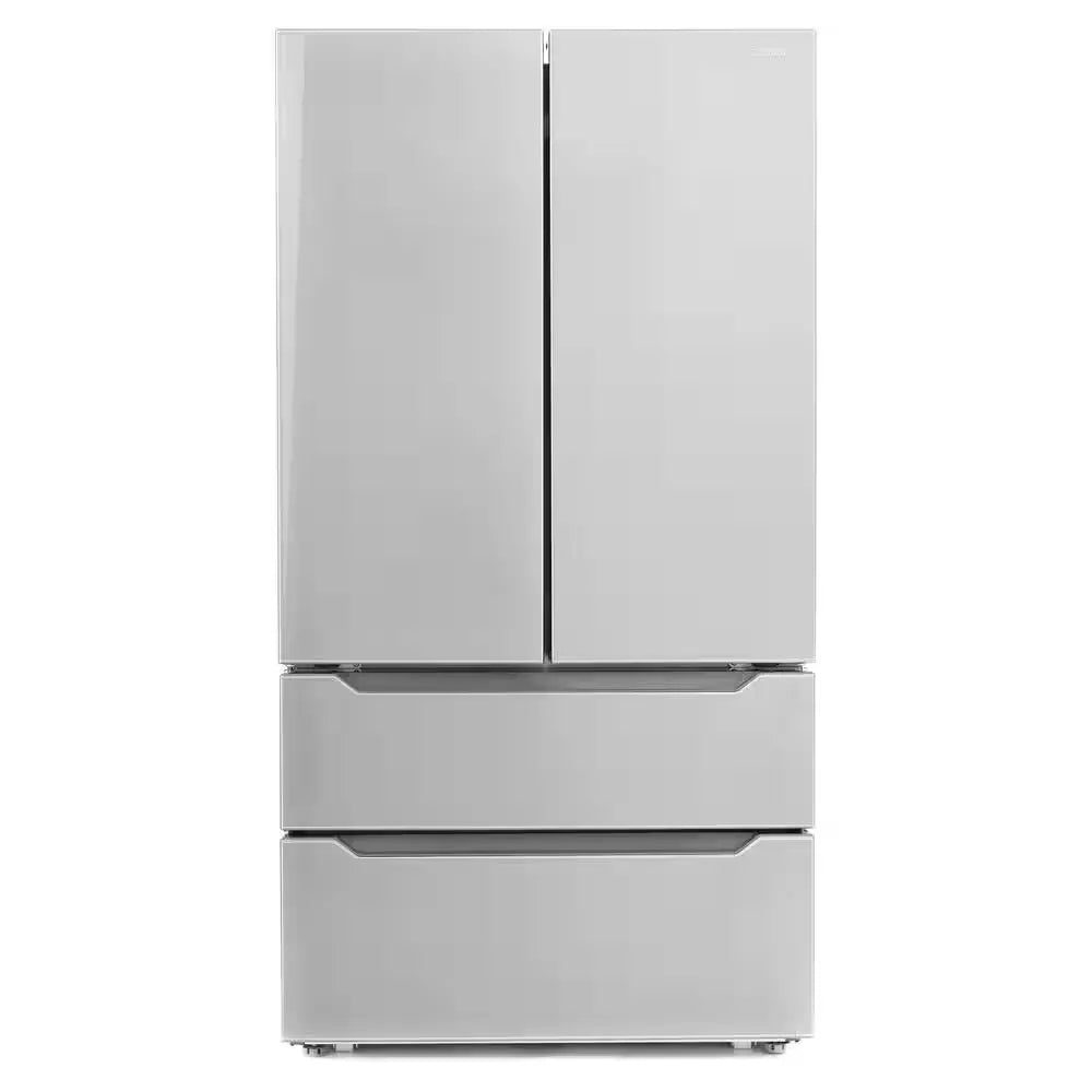 22.5 Cu. Ft. 4-Door French Door Refrigerator with Recessed Handle in Stainless Steel, Counter Depth | Fridge.com