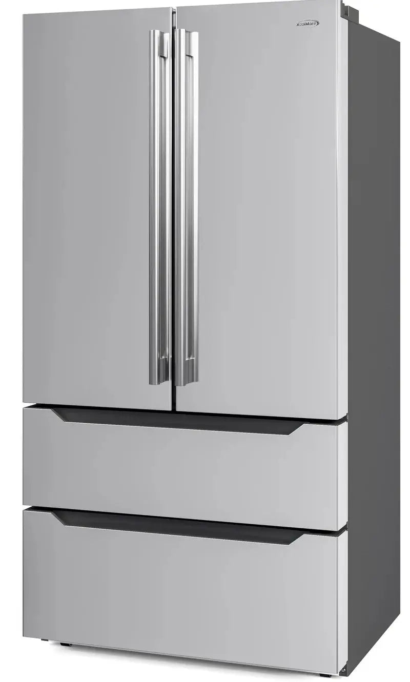 22.5 Cu. Ft. 4 Door French Refrigerator in Stainless Steel | Fridge.com