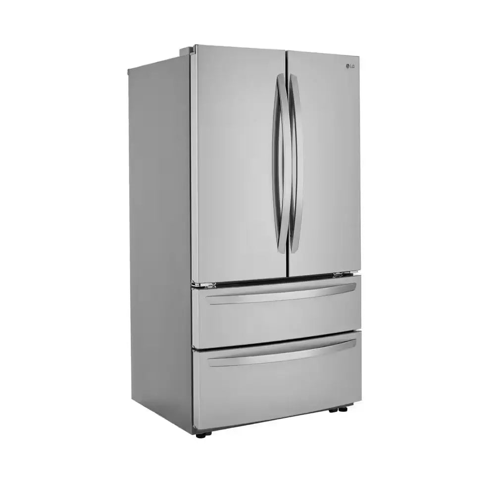 23 Cu. Ft. 4-Door French Door Refrigerator with Internal Water Dispenser in Print Proof Stainless Steel, Counter Depth | Fridge.com