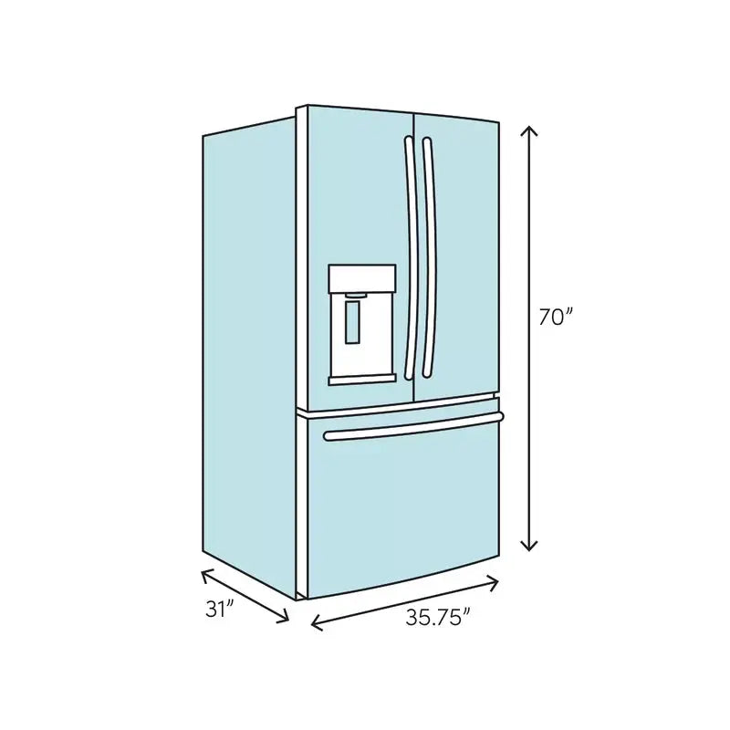 23 Cu. Ft. Counter Depth 4-Door French Door Refrigerator with Flexzone™ Drawer | Fridge.com