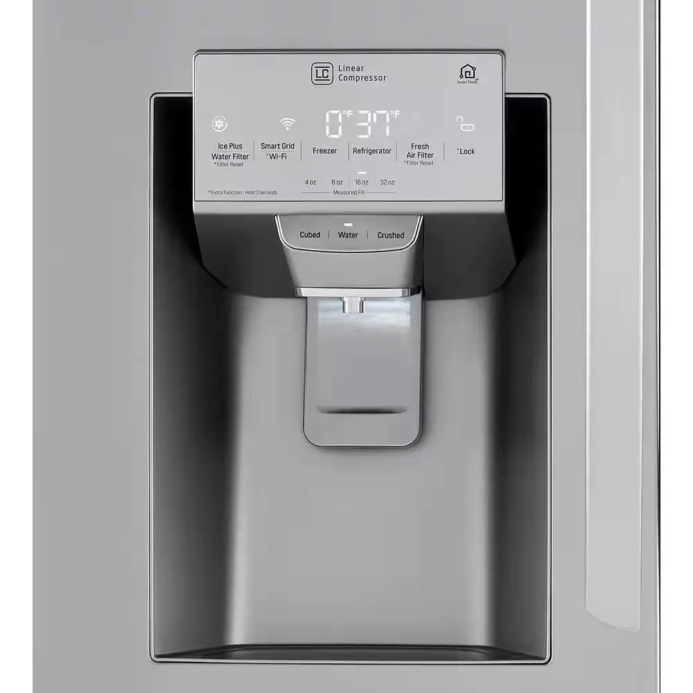 23 Cu. Ft. Door-In-Door 4-Door French Door Refrigerator, Dual and Craft Ice in Printproof Stainless Steel, Counter Depth | Fridge.com