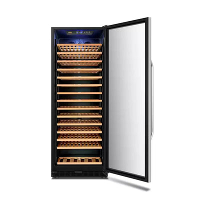 23 In. 149-Bottle Stainless Steel Single Zone Wine Refrigerator | Fridge.com