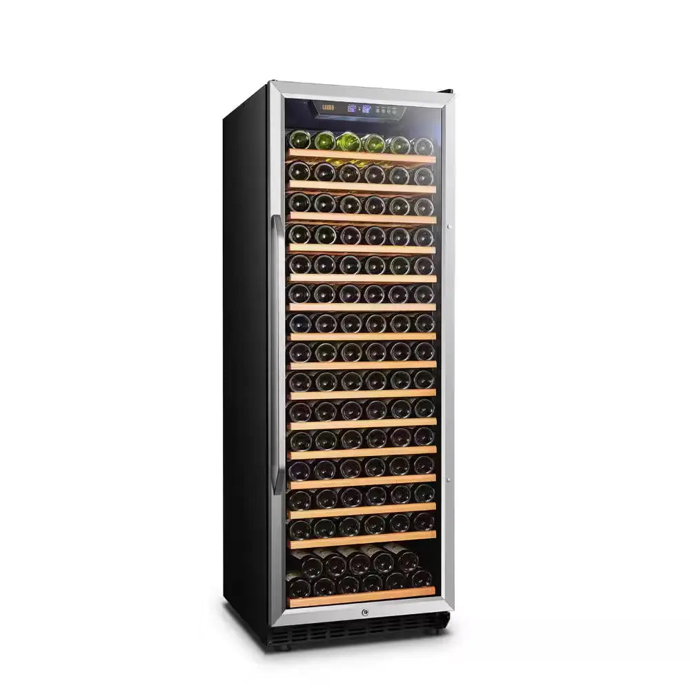 23 In. 171-Bottle Stainless Steel Single Zone Wine Refrigerator | Fridge.com