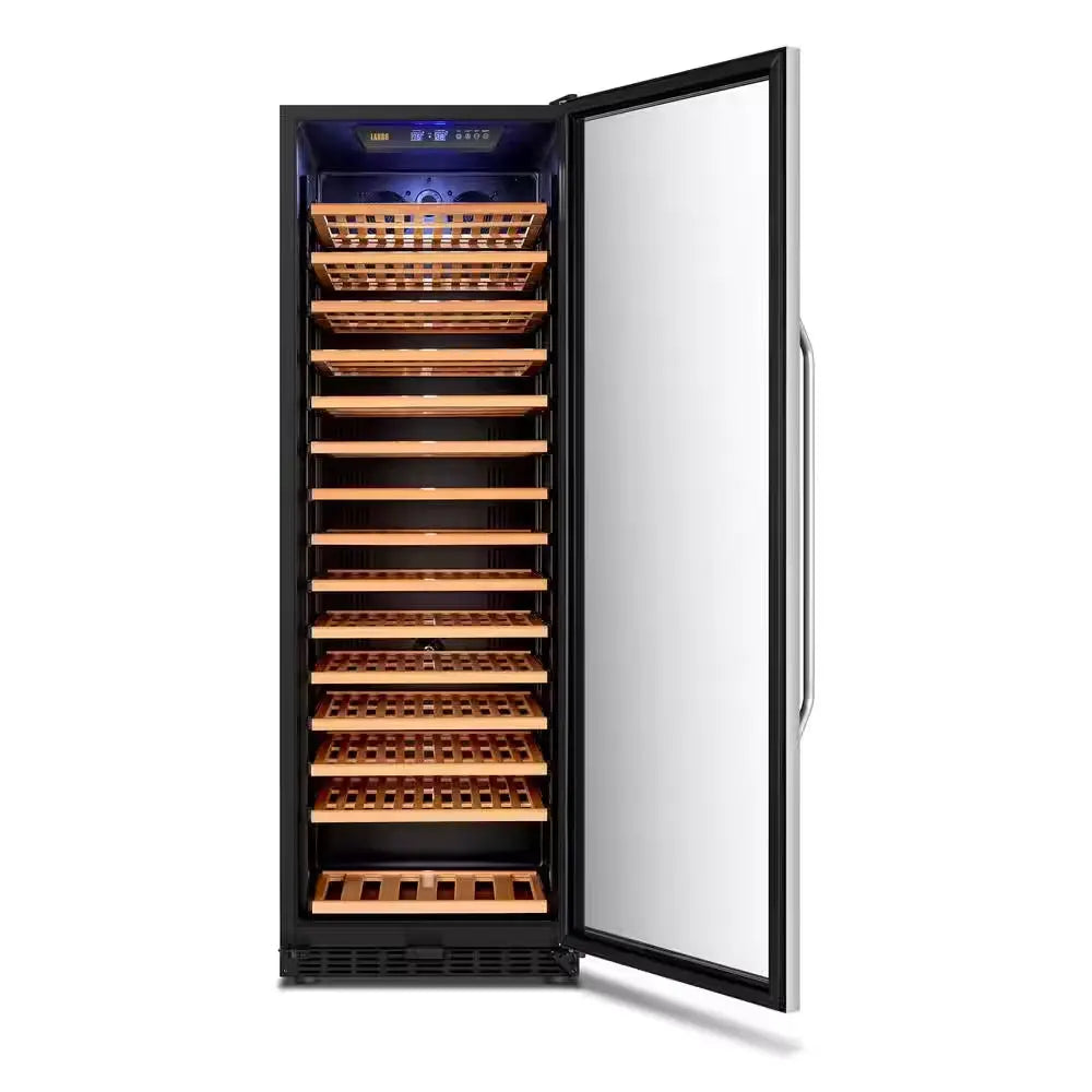 23 In. 171-Bottle Stainless Steel Single Zone Wine Refrigerator | Fridge.com