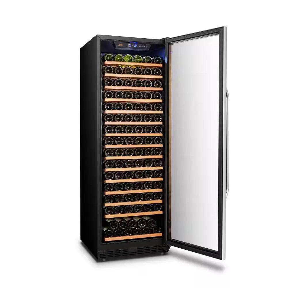 23 In. 171-Bottle Stainless Steel Single Zone Wine Refrigerator | Fridge.com