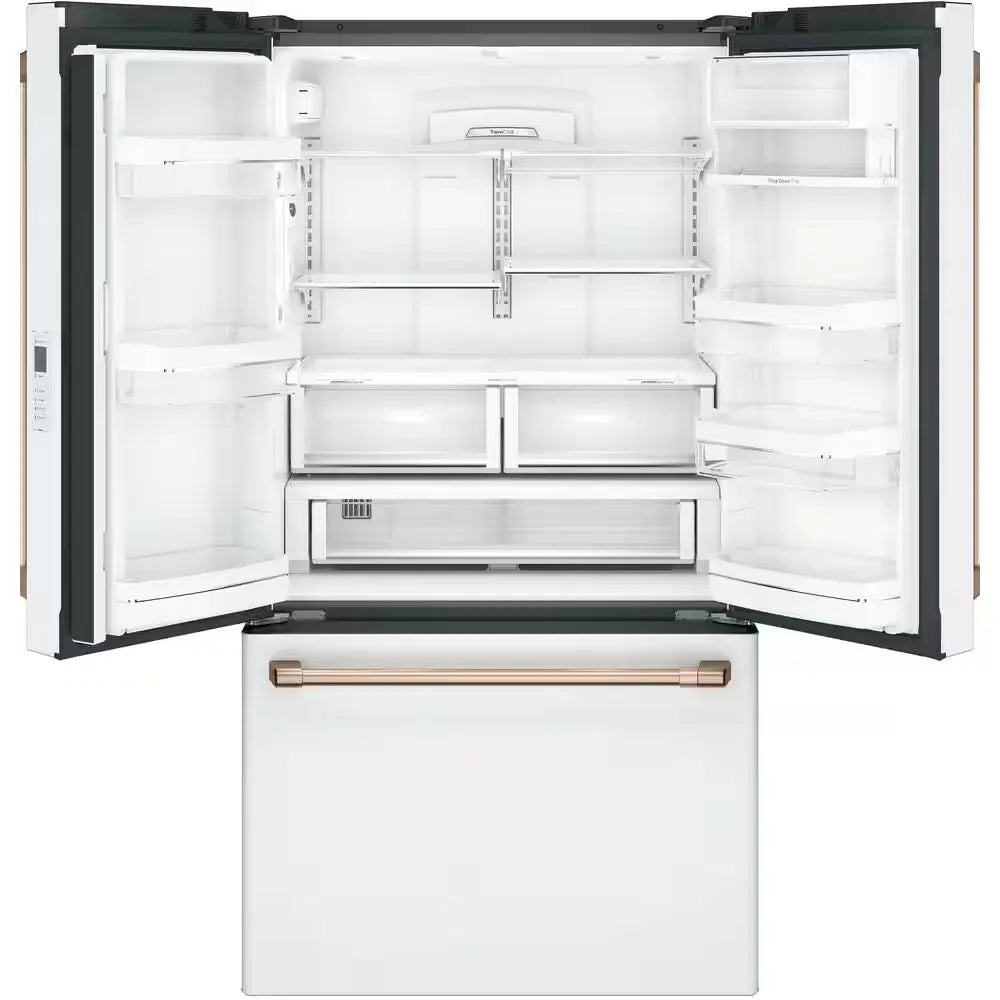 23.1 Cu. Ft. Smart French Door Refrigerator in Matte White, Counter Depth and ENERGY STAR | Fridge.com