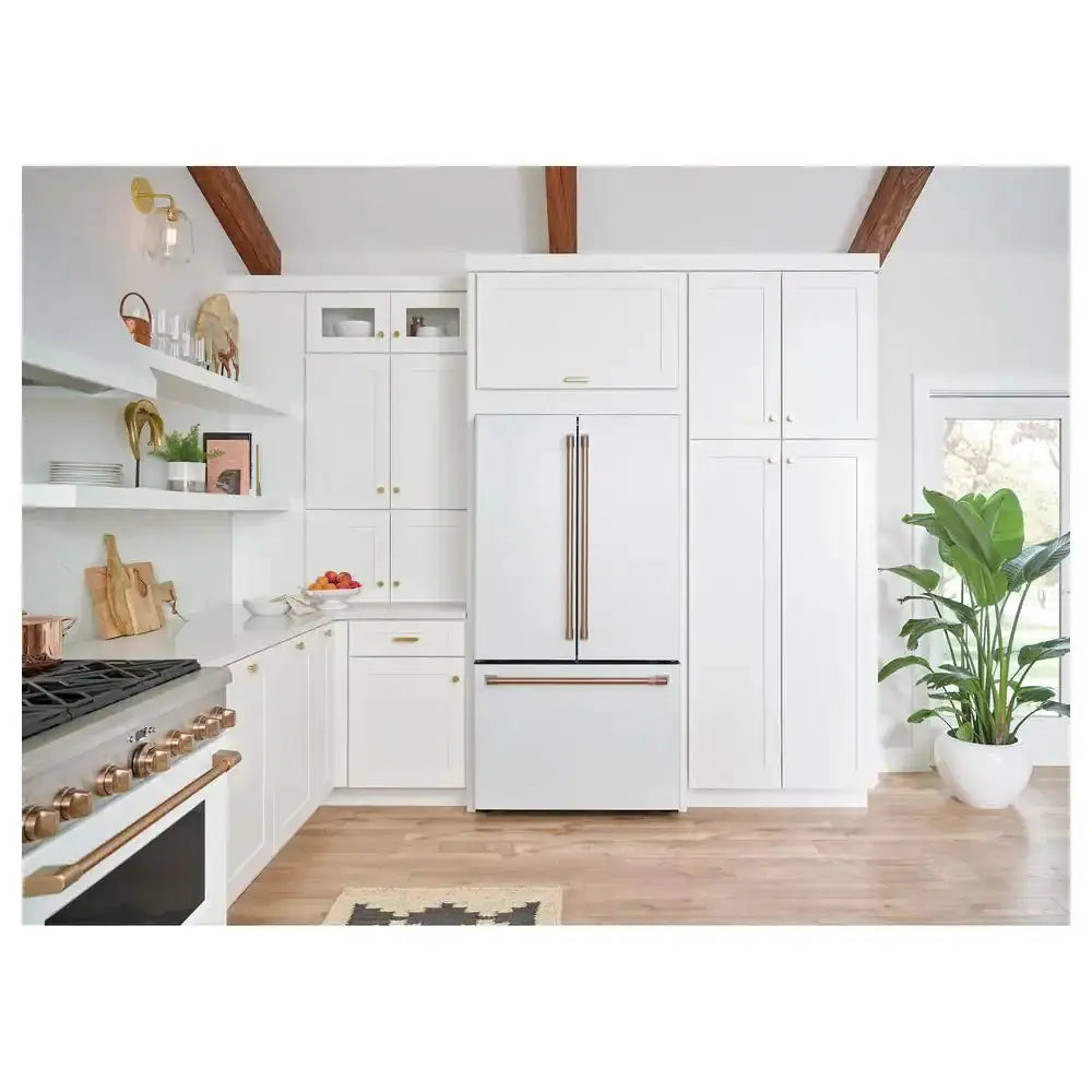 23.1 Cu. Ft. Smart French Door Refrigerator in Matte White, Counter Depth and ENERGY STAR | Fridge.com