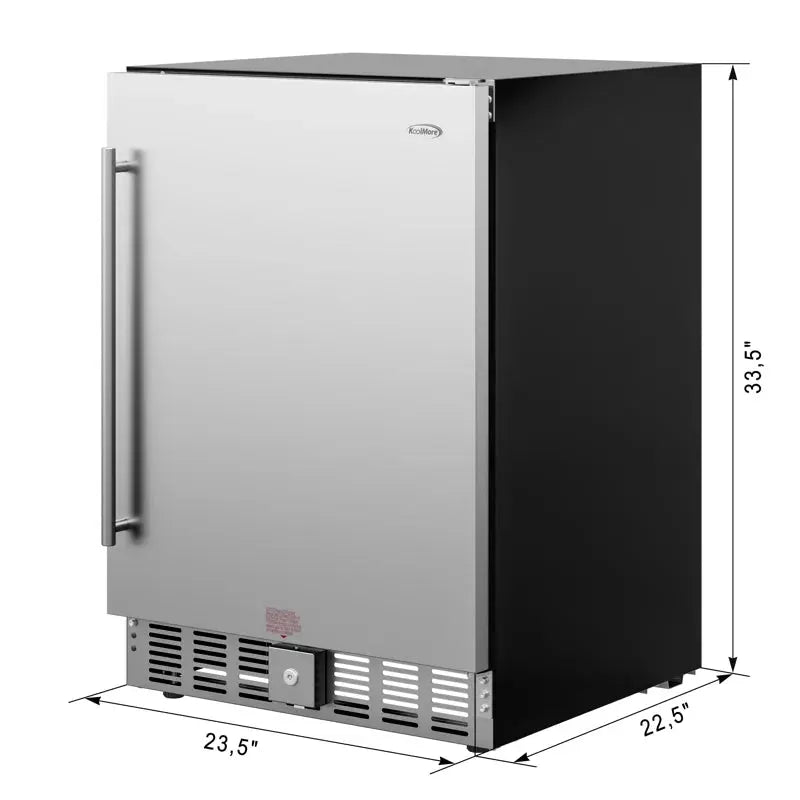 23.4 In. Stainless Steel, Built-In Refrigerator and Beverage Cooler, 5 Cu. Ft. 5C-MF-SS | Fridge.com