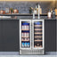 23.4'''' 19 Bottle 57 Cans (12 Oz.) Dual Zone Freestanding Beverage Refrigerator with Wine Storage | Fridge.com