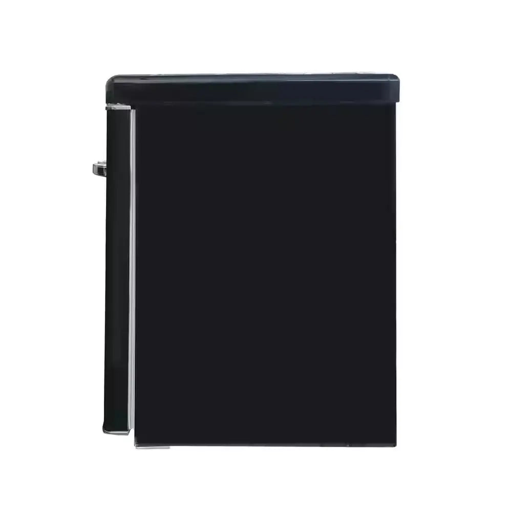 23.62 In. 3.2 Cu. Ft. 110V Frost Free Retro Mini Upright Freezer Convertible Refrigerator in Black | Fridge.com