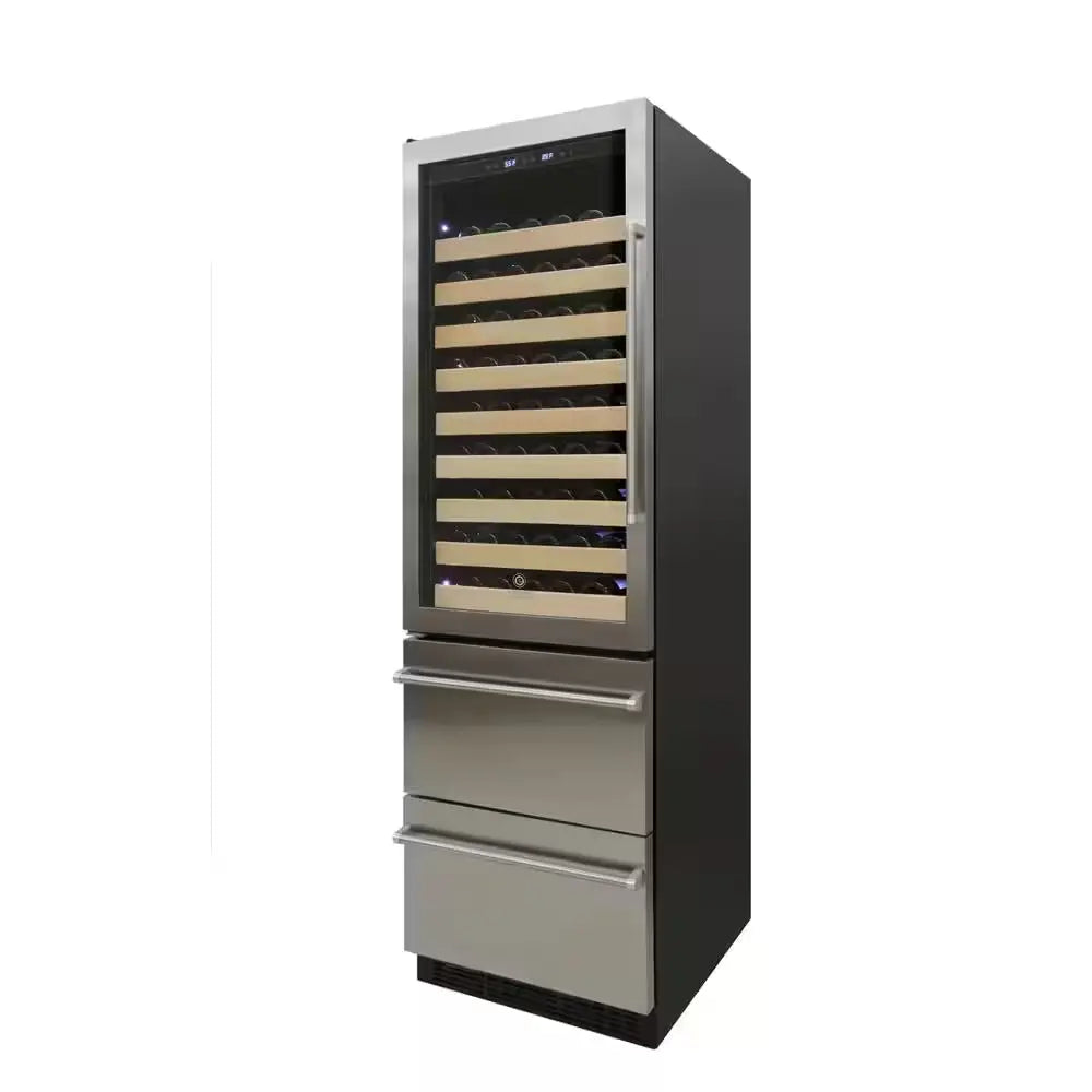 23.8 In. W 100 Wine Bottle and 100 Can Beverage Cooler, Left Hinge | Fridge.com