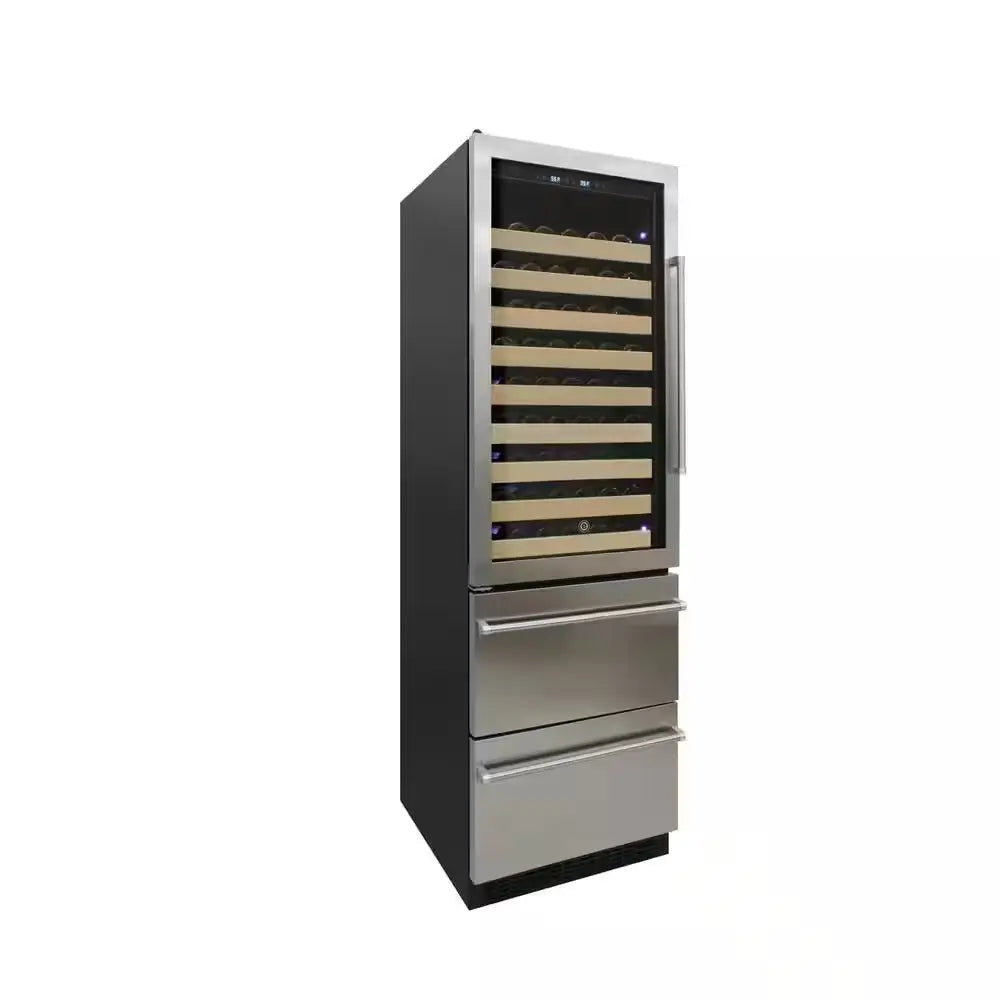 23.8 In. W 100 Wine Bottle and 100 Can Beverage Cooler, Left Hinge | Fridge.com