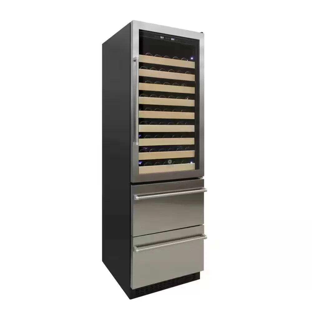 23.8 In. W 100 Wine Bottle and 100 Can Beverage Cooler, Right Hinge | Fridge.com