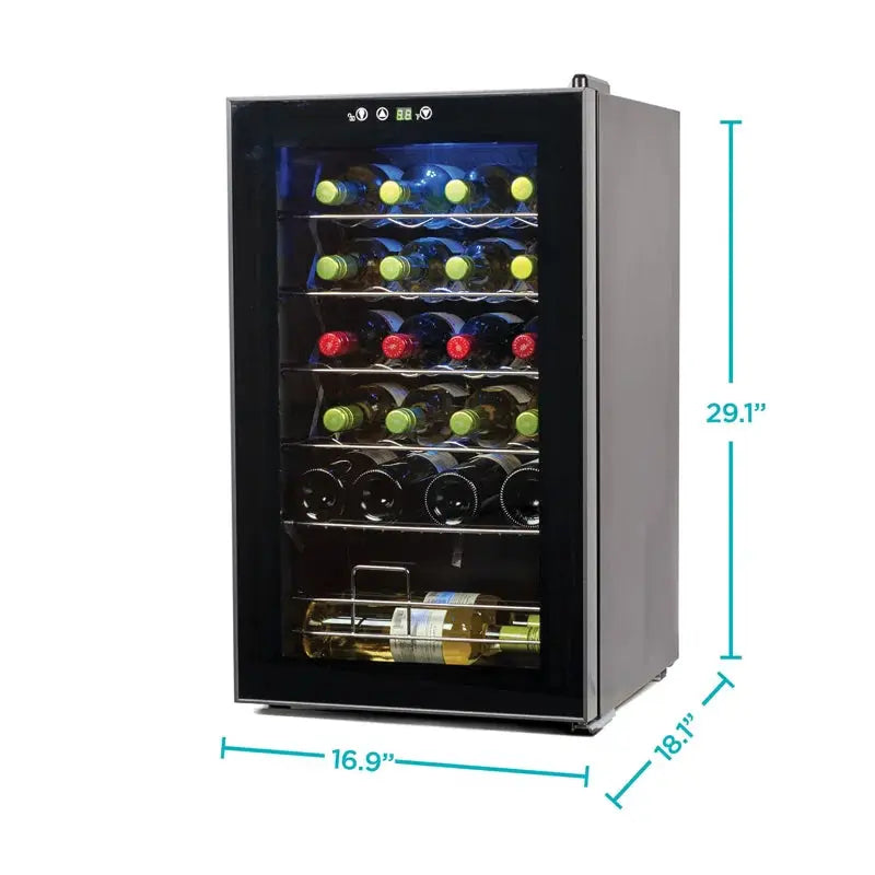 24 Bottle Single Zone Freestanding Wine Refrigerator | Fridge.com