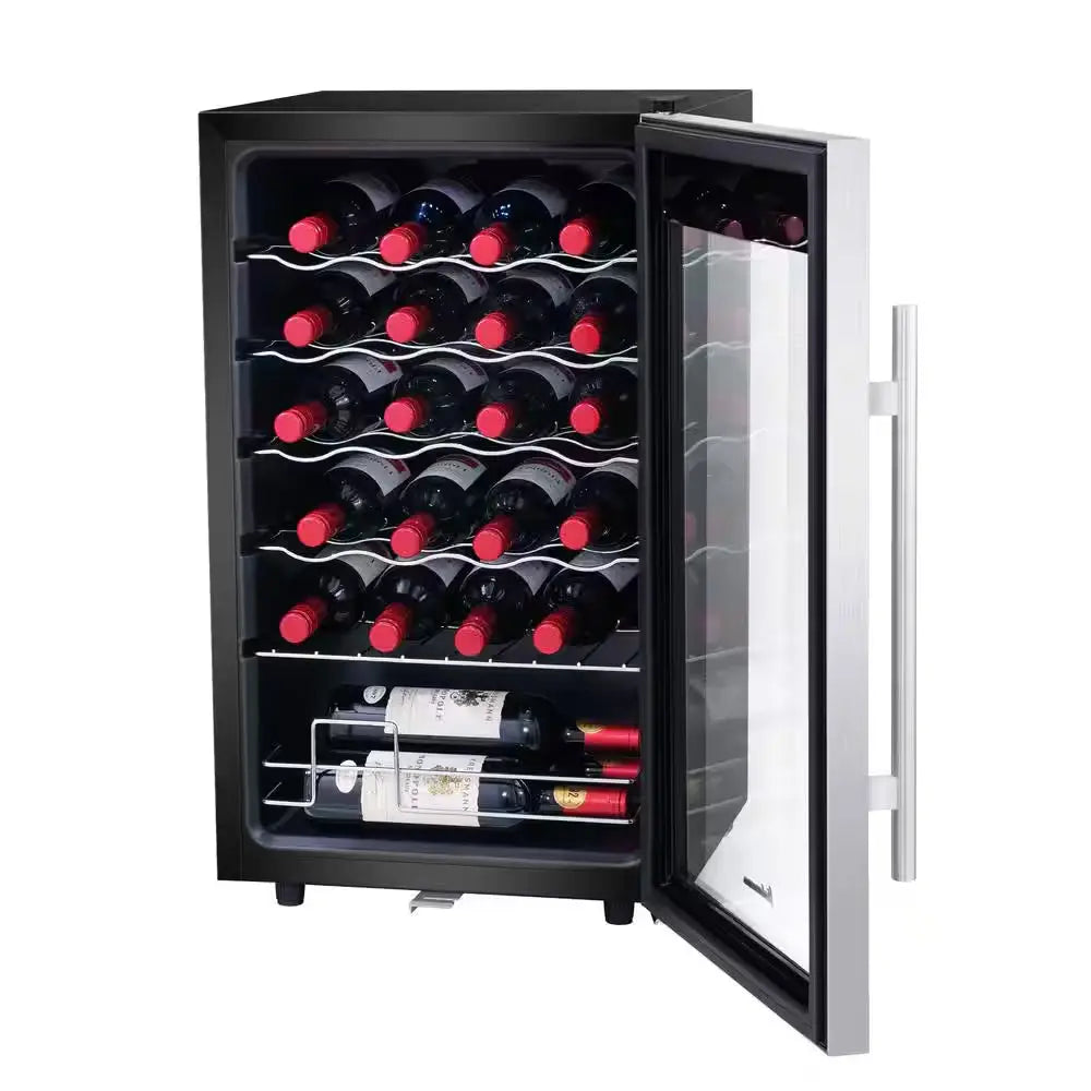 24 Bottle Single Zone Wine Cooler Small Wine Fridge | Fridge.com