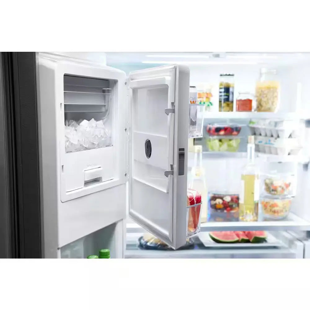 24 Cu. Ft. French Door Refrigerator in Black Stainless, Counter Depth | Fridge.com