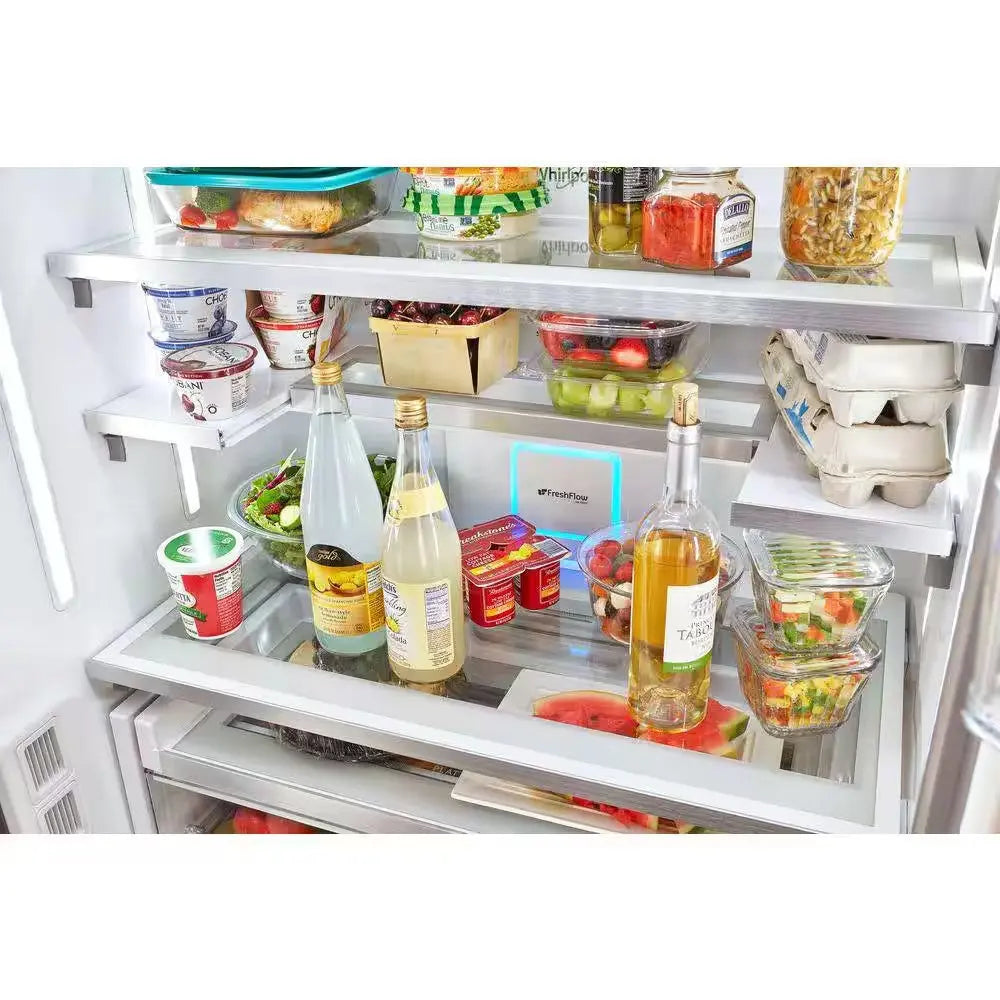 24 Cu. Ft. French Door Refrigerator in Black Stainless, Counter Depth | Fridge.com