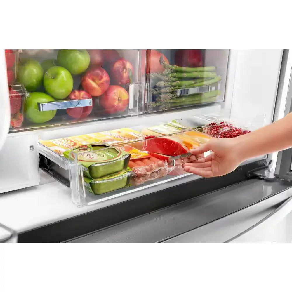 24 Cu. Ft. French Door Refrigerator in Black Stainless, Counter Depth | Fridge.com