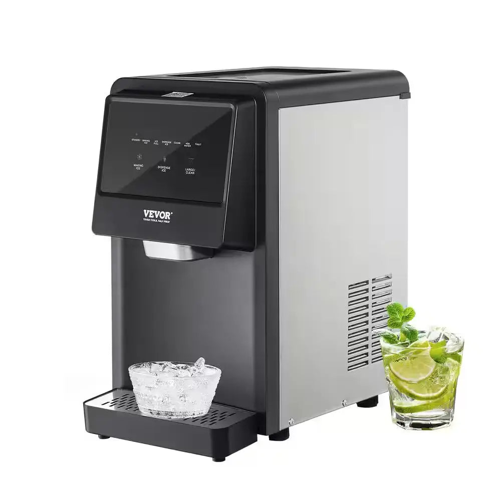 Countertop Ice Maker 12.2 In. 62 Lb./24 H Auto Self-Cleaning Portable Ice Maker Automatic Water Refill Black Ice Machine | Fridge.com